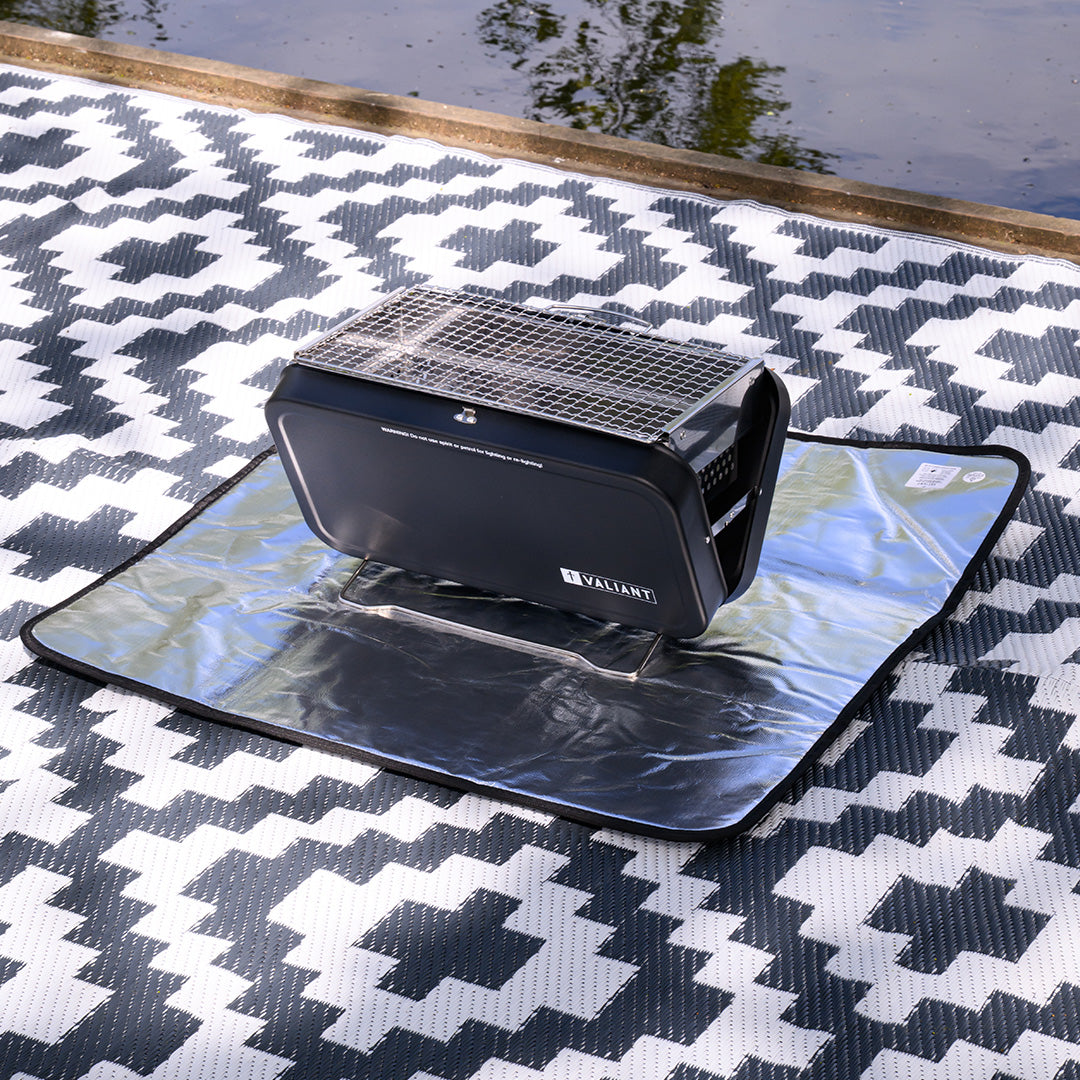 Heat Resistant Ground Mat for Pellet Baskets, Fire Pits and BBQs