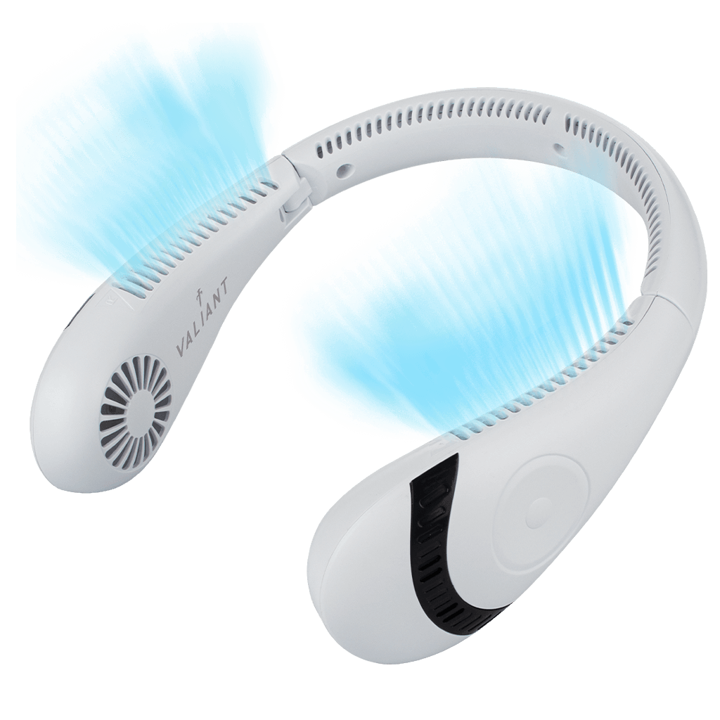 Rechargeable, Wireless, Folding Neck Fan