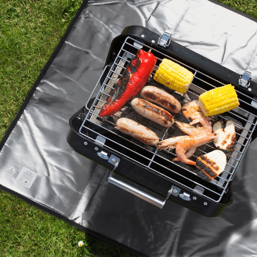 Heat Resistant Ground Mat for Pellet Baskets, Fire Pits and BBQs