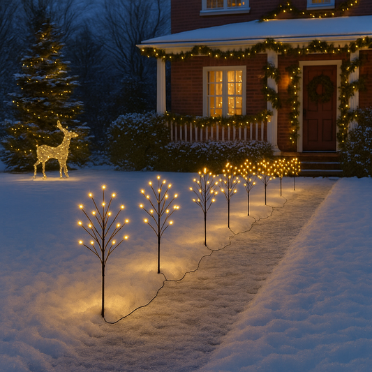 Christmas Pathway Lights – 8 Pack Warm White