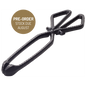 Heavy Duty Cast Iron Fireside Tongs for Stoves, Open Fires, Pizza Ovens and Chimeneas