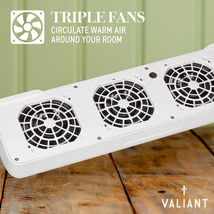 Rechargeable Radiator Fan | 5100mAh | Triple Fan | Heat Boosting | Magnetic
