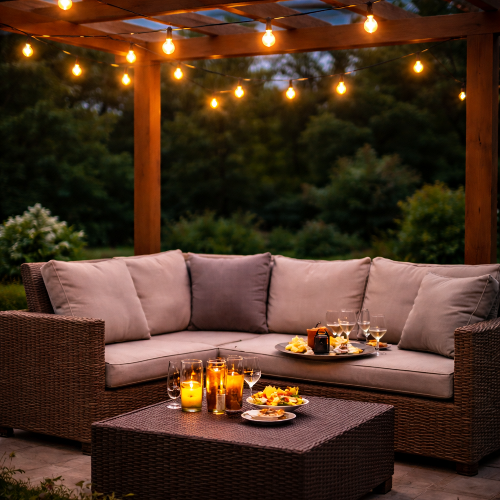 Outdoor Festoon String Lights - For Outdoor Dining, Weddings & Parties - USB Powered 12.5 Mtrs