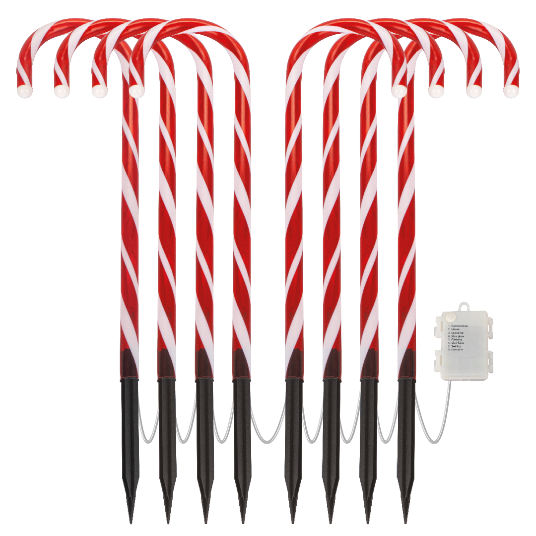 Festive Candy Cane Lights