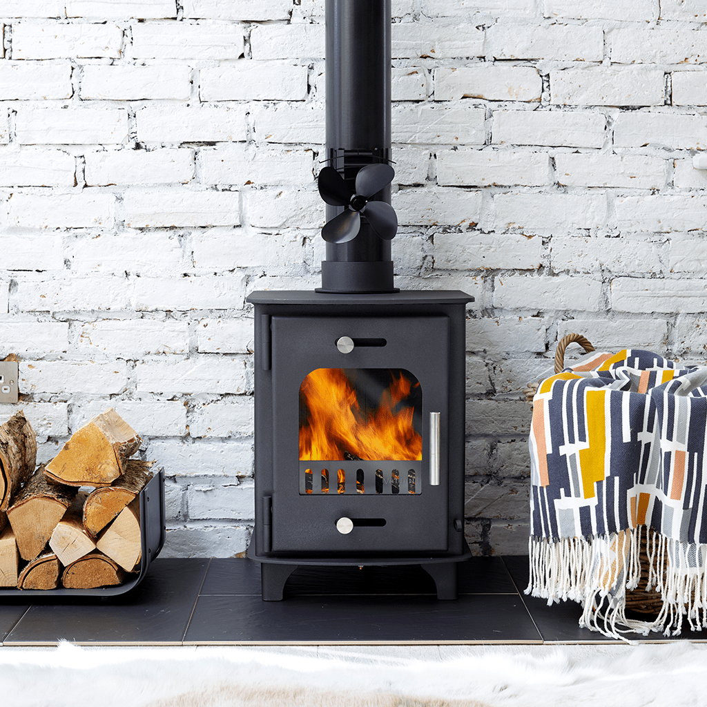 Remora Stove Fan | For Flue Pipes | Magnetic and Clamp Attachment