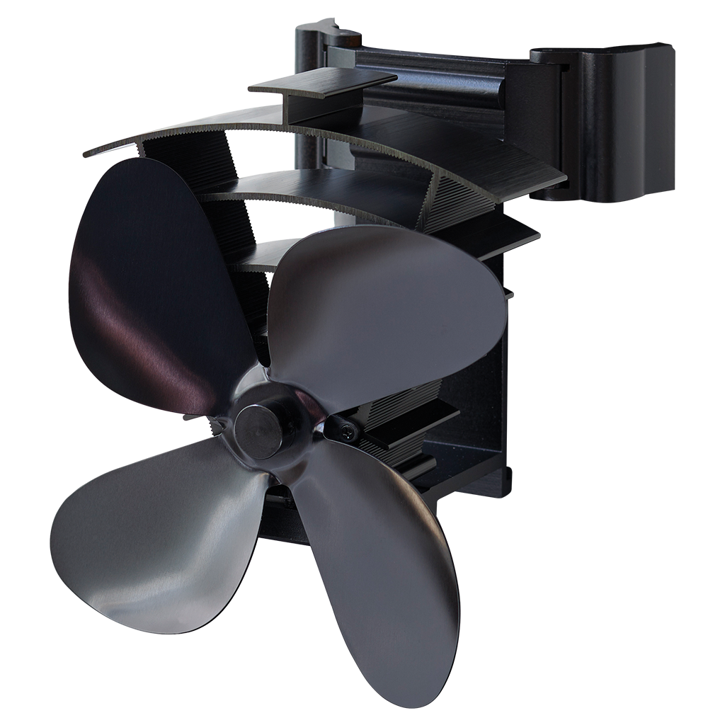 Remora Stove Fan | For Flue Pipes | Magnetic and Clamp Attachment