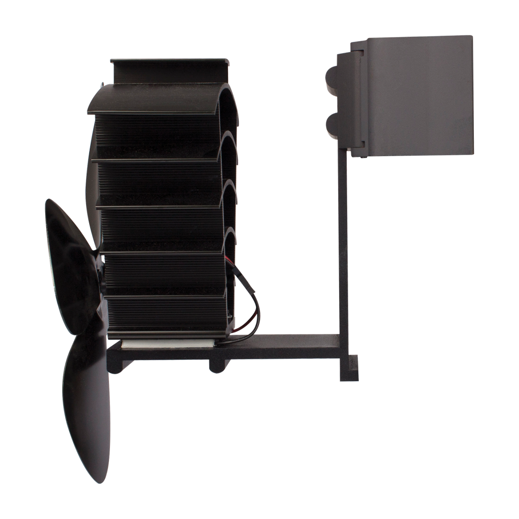 Remora Stove Fan | For Flue Pipes | Magnetic and Clamp Attachment