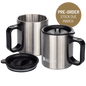 Insulated Camping and Travel Mugs (Twin Pack)