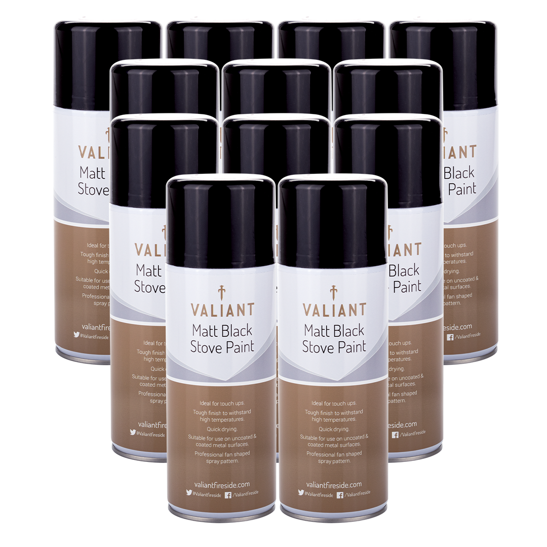 Matte Black Stove Restoration Spray Paint 400ml