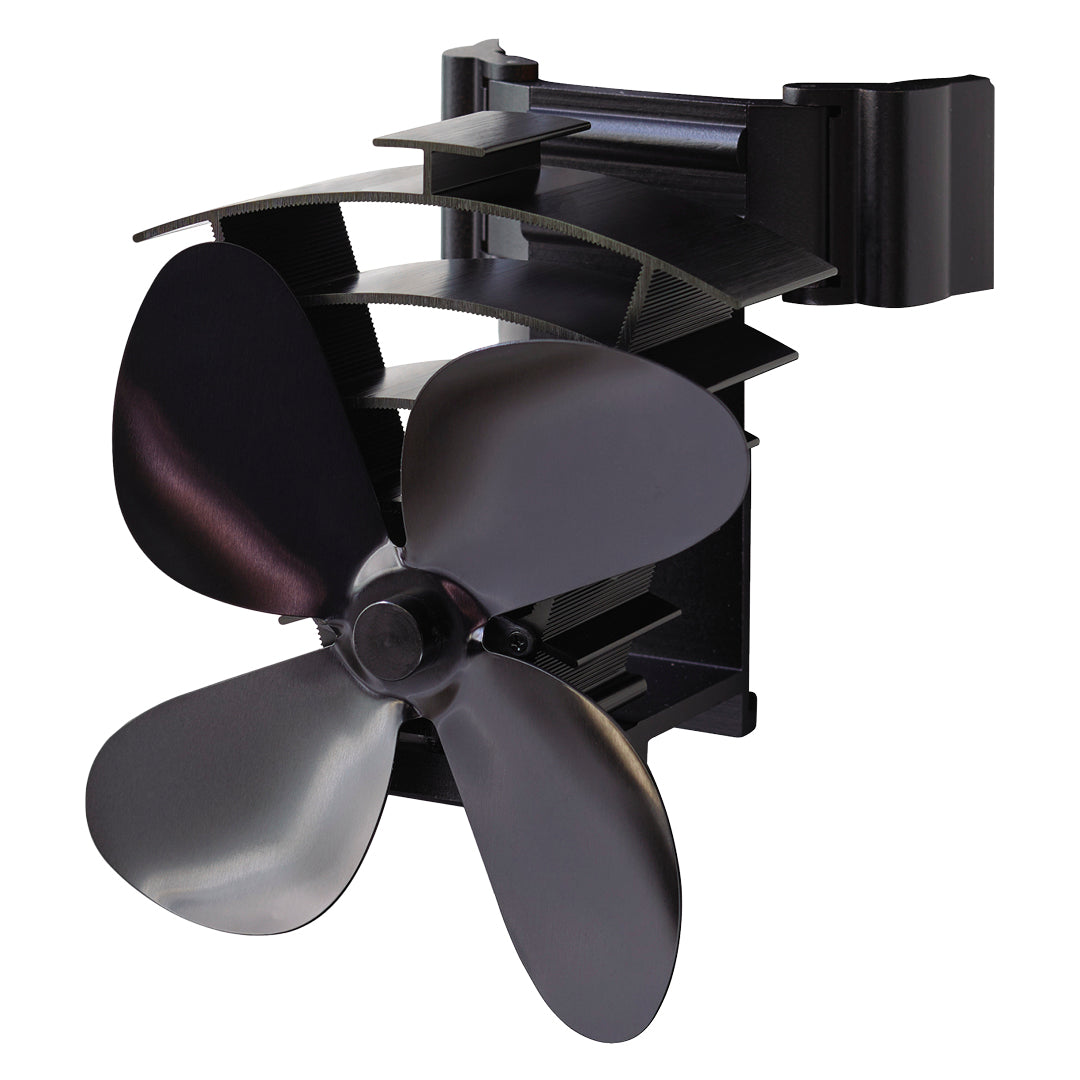 Remora Stove Fan | For Flue Pipes | Magnetic and Clamp Attachment