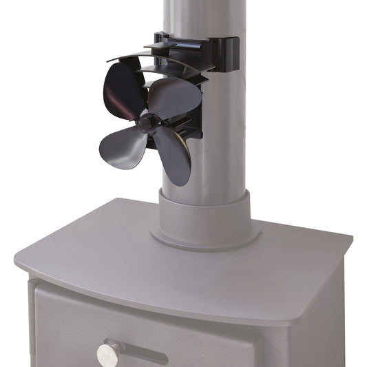 Remora Stove Fan | For Flue Pipes | Magnetic and Clamp Attachment