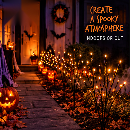 Halloween Aisle and Pathway Runner Lights | For Parties | 8 Pack | Warm White | 8 Settings