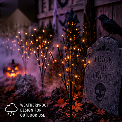 Halloween Aisle and Pathway Runner Lights | For Parties | 8 Pack | Warm White | 8 Settings