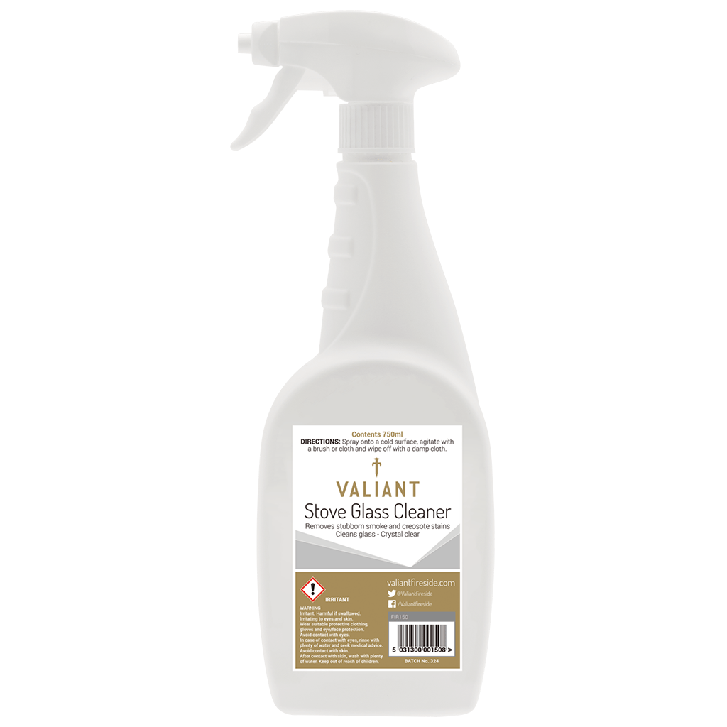 Valiant Stove Glass Cleaner on white background